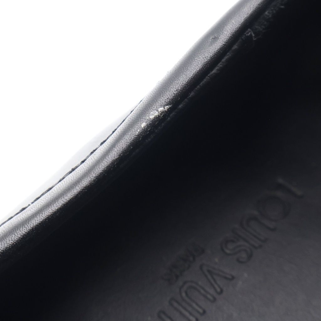 Louis Vuitton Tassel Loafers Black Leather — view 6