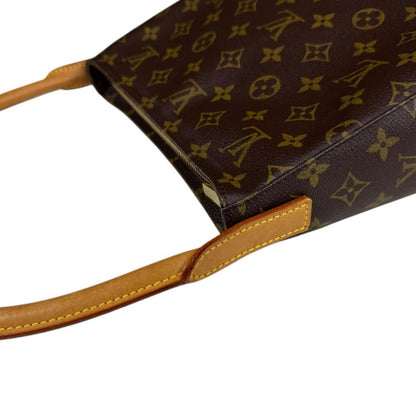 Louis Vuitton Looping Monogram Handbag Canvas Brown — view 8