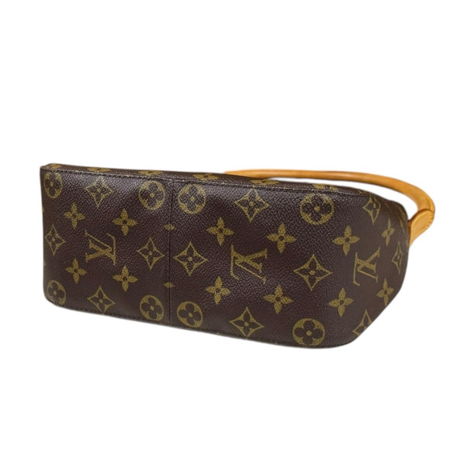 Louis Vuitton Looping Monogram Handbag Canvas Brown — view 5