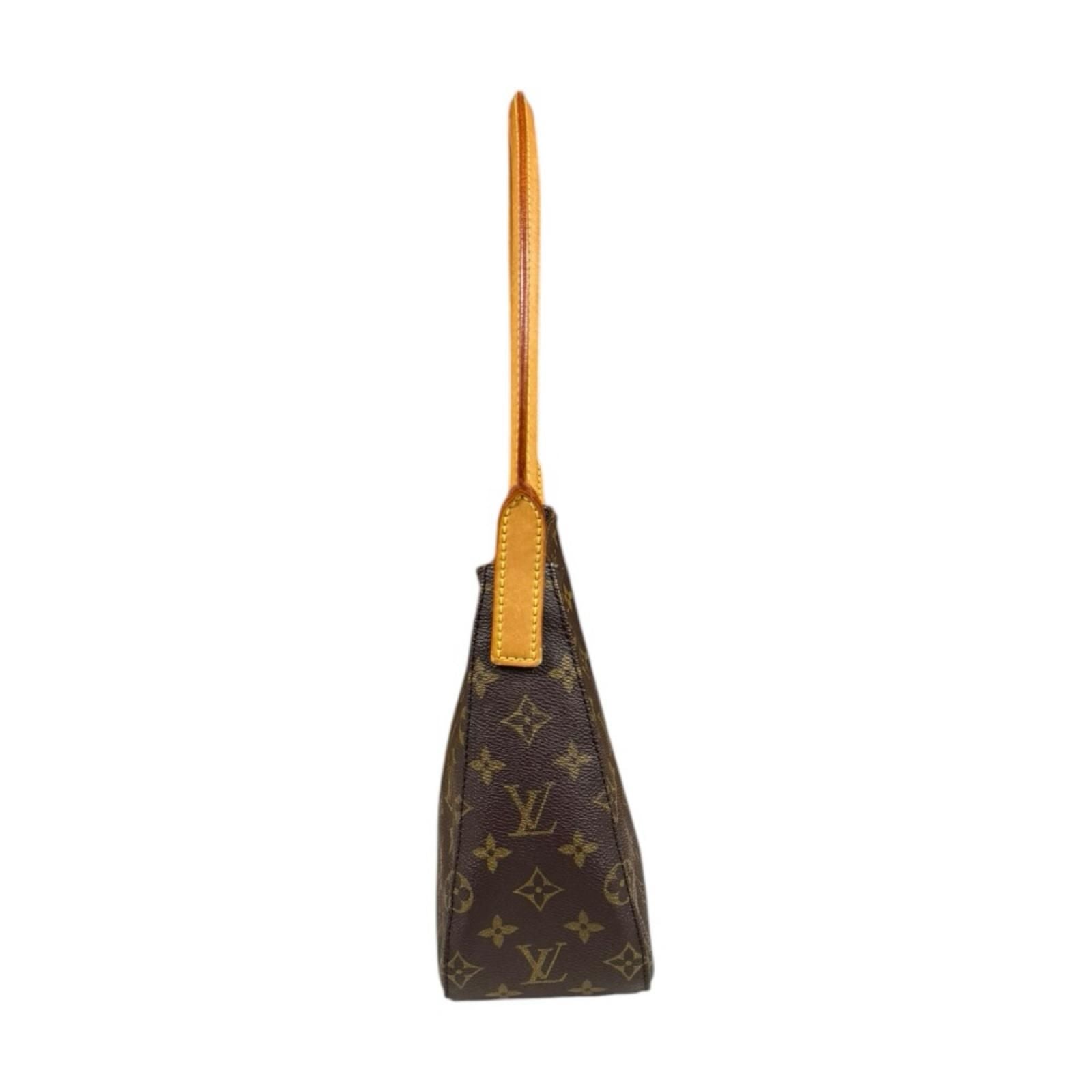 Louis Vuitton Looping Monogram Handbag Canvas Brown — view 4