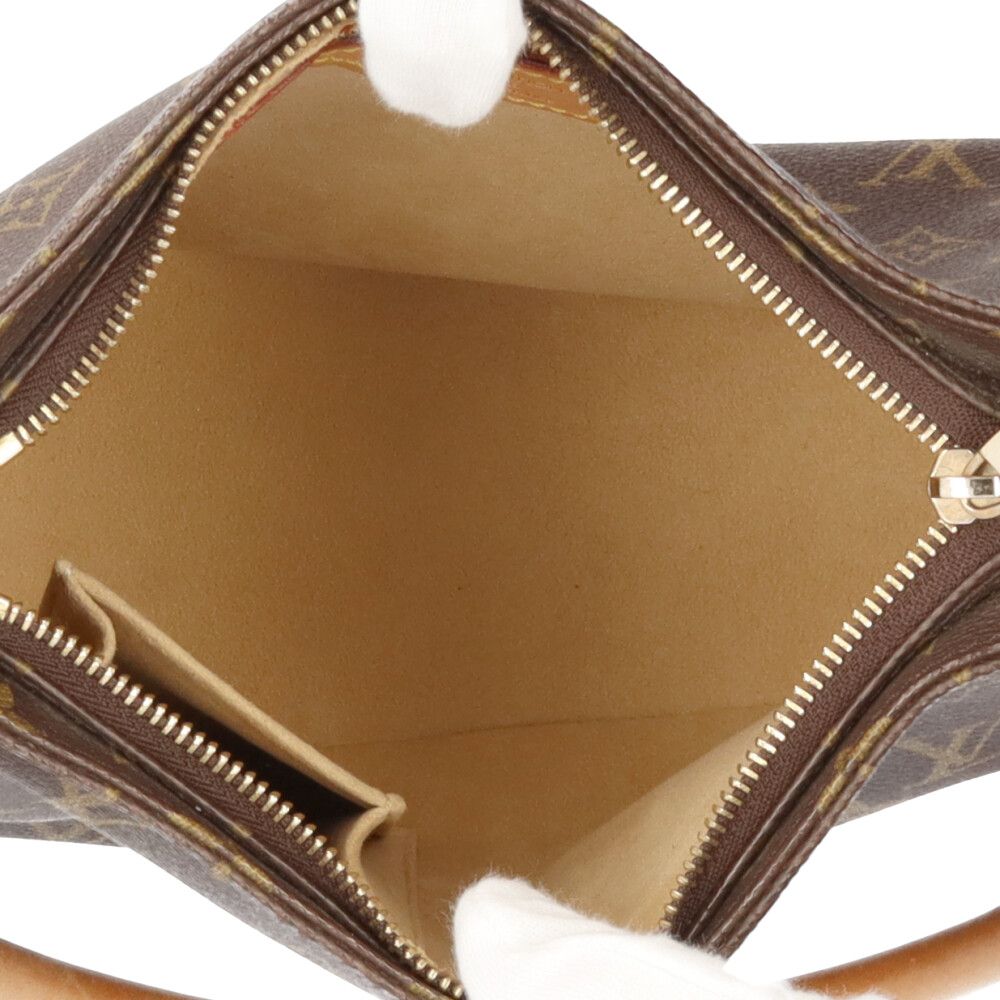 Louis Vuitton Looping Monogram Handbag Canvas Brown — view 6