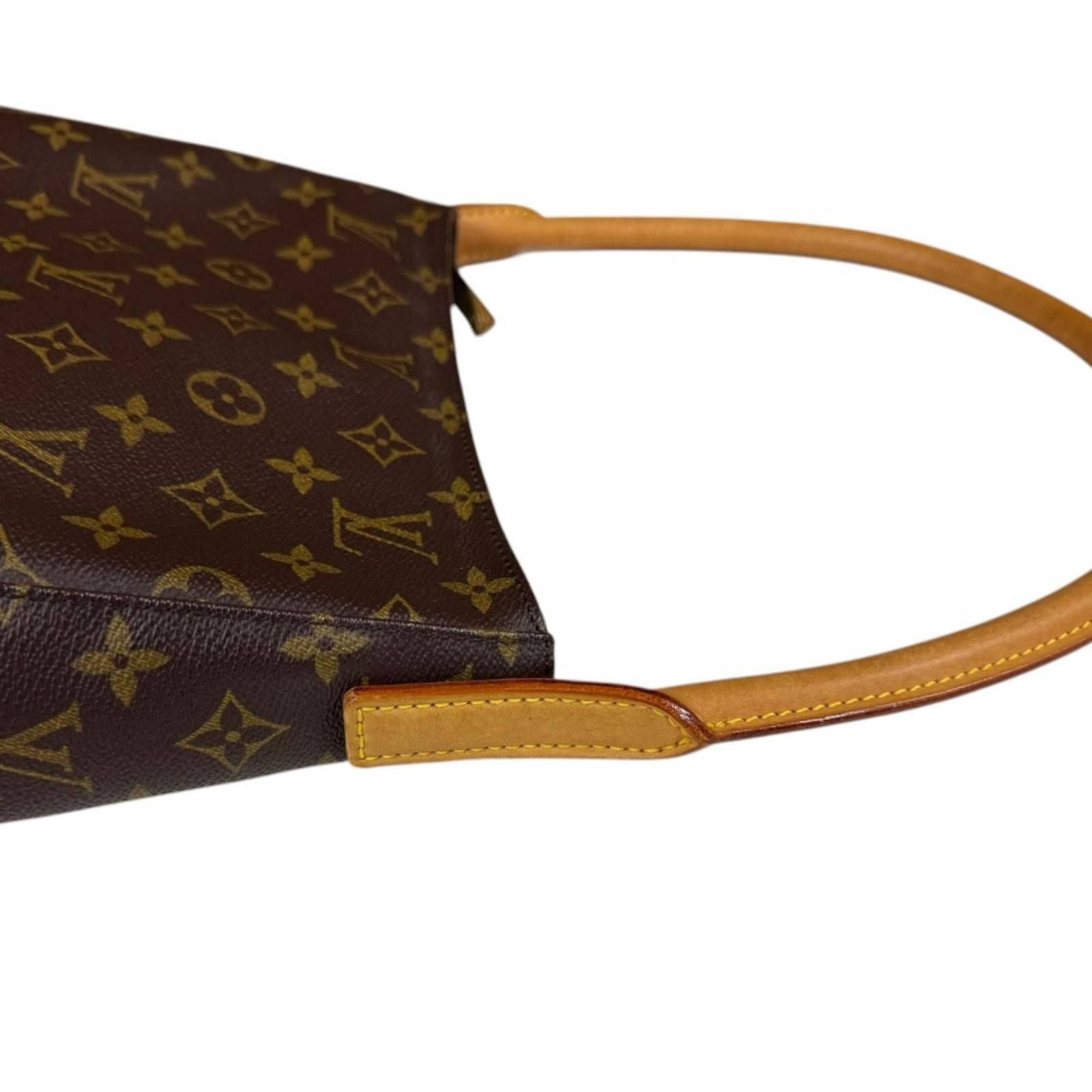 Louis Vuitton Looping Monogram Handbag Canvas Brown — view 7
