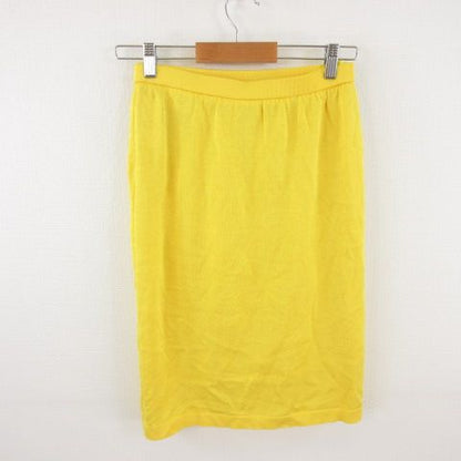 Balenciaga Knee Length Skirt Summer Knit Tight Yellow 40 — view 2