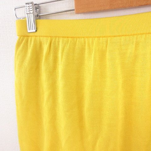 Balenciaga Knee Length Skirt Summer Knit Tight Yellow 40 — view 5