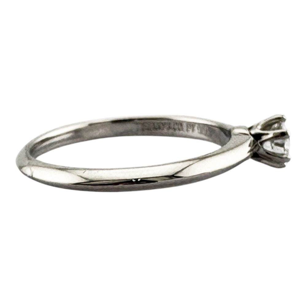 Tiffany & Co Solitaire Ring Platinum Diamond — view 6