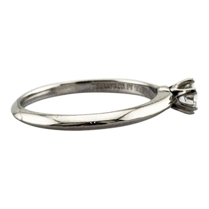 Tiffany & Co Solitaire Ring Platinum Diamond — view 6