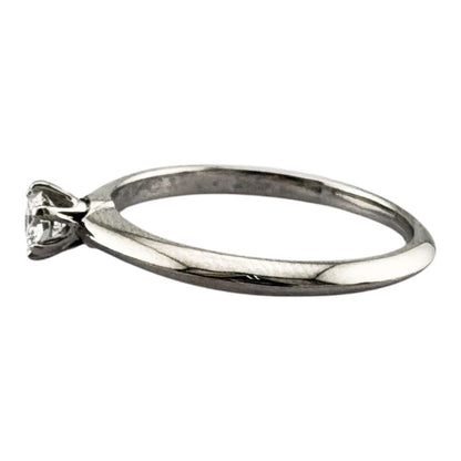 Tiffany & Co Solitaire Ring Platinum Diamond — view 4