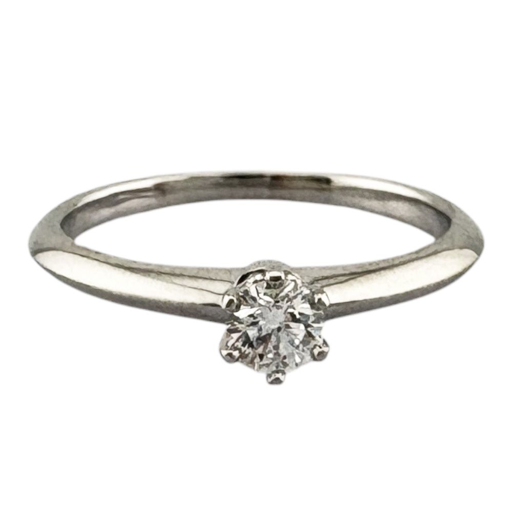 Tiffany & Co Solitaire Ring Platinum Diamond — view 3