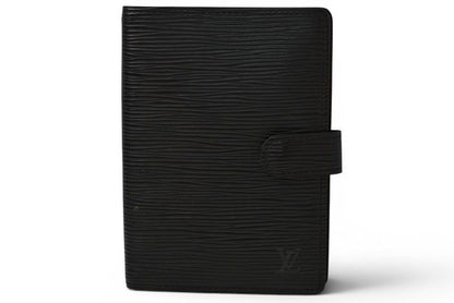 Louis Vuitton Notebook Cover Agenda PM Epi Black