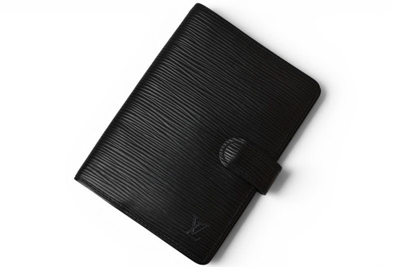 Louis Vuitton Notebook Cover Agenda PM Epi Black — view 2