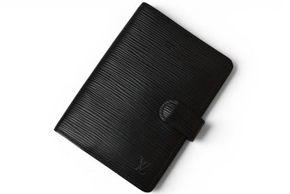 Louis Vuitton Notebook Cover Agenda PM Epi Black — view 2