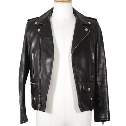 Saint Laurent Paris Lambskin Black Rider's Jacket