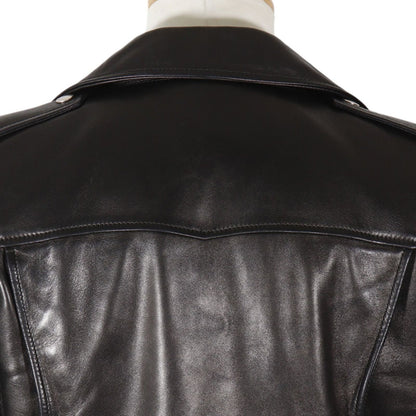 Saint Laurent Paris Lambskin Black Rider's Jacket — view 4
