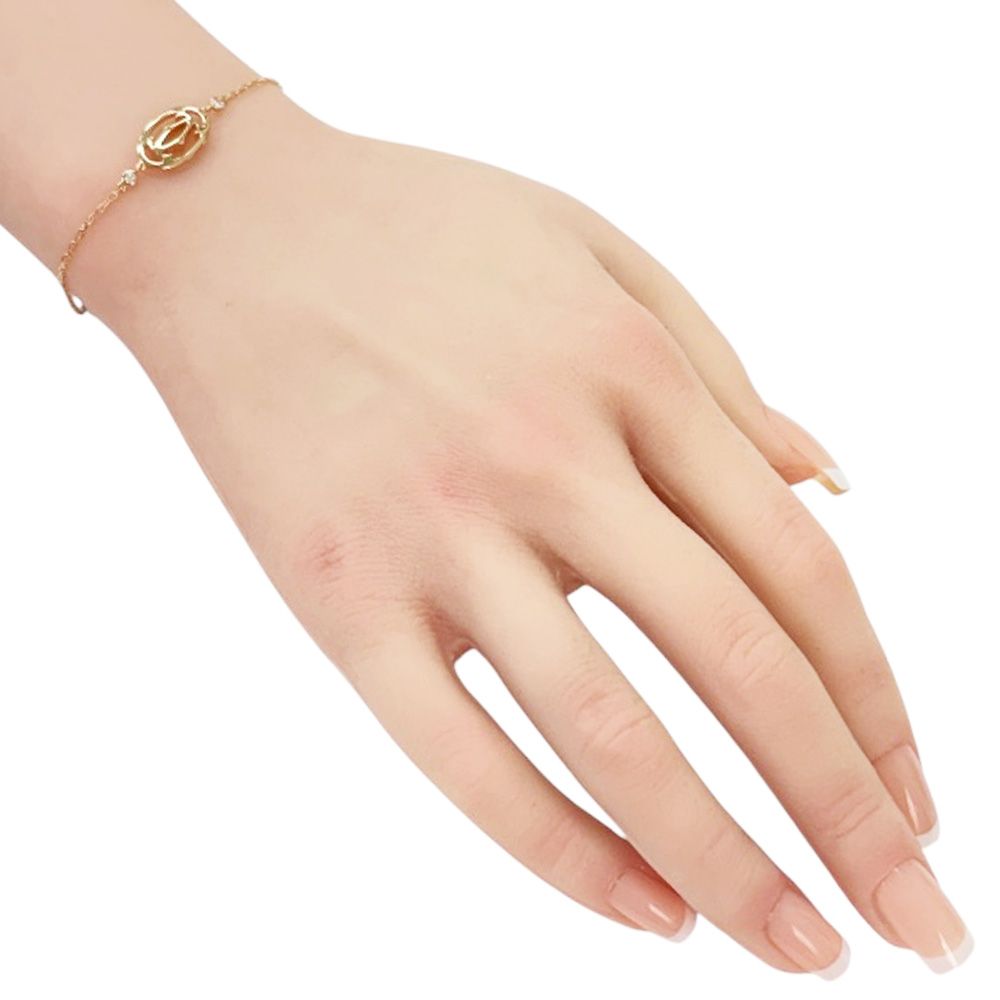 Cartier Double C Bracelet 18k Gold Diamond — view 2