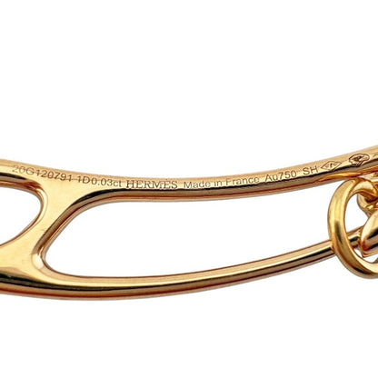 Hermes Chaine D'ancre Bracelet 18k Gold Diamond — view 5
