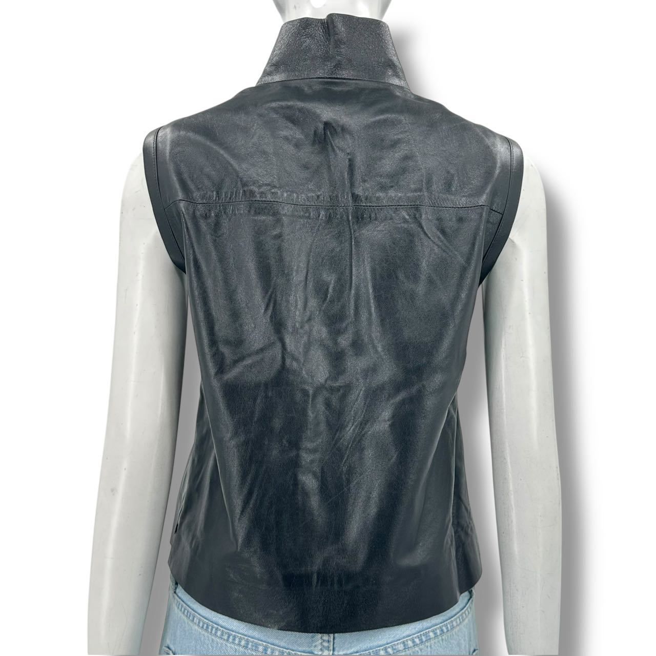 Louis Vuitton Vest Leather Black 36 — view 2