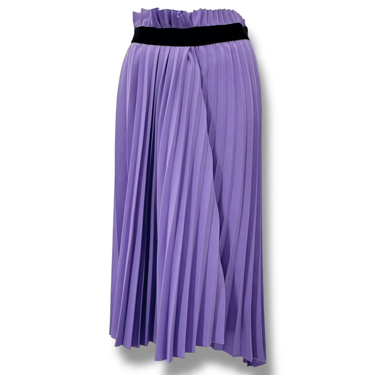 Balenciaga Pleated Skirt Long Purple 36