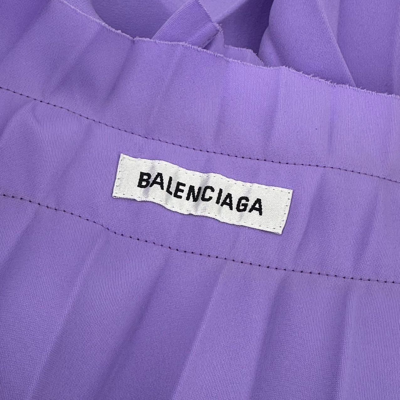 Balenciaga Pleated Skirt Long Purple 36 — view 3