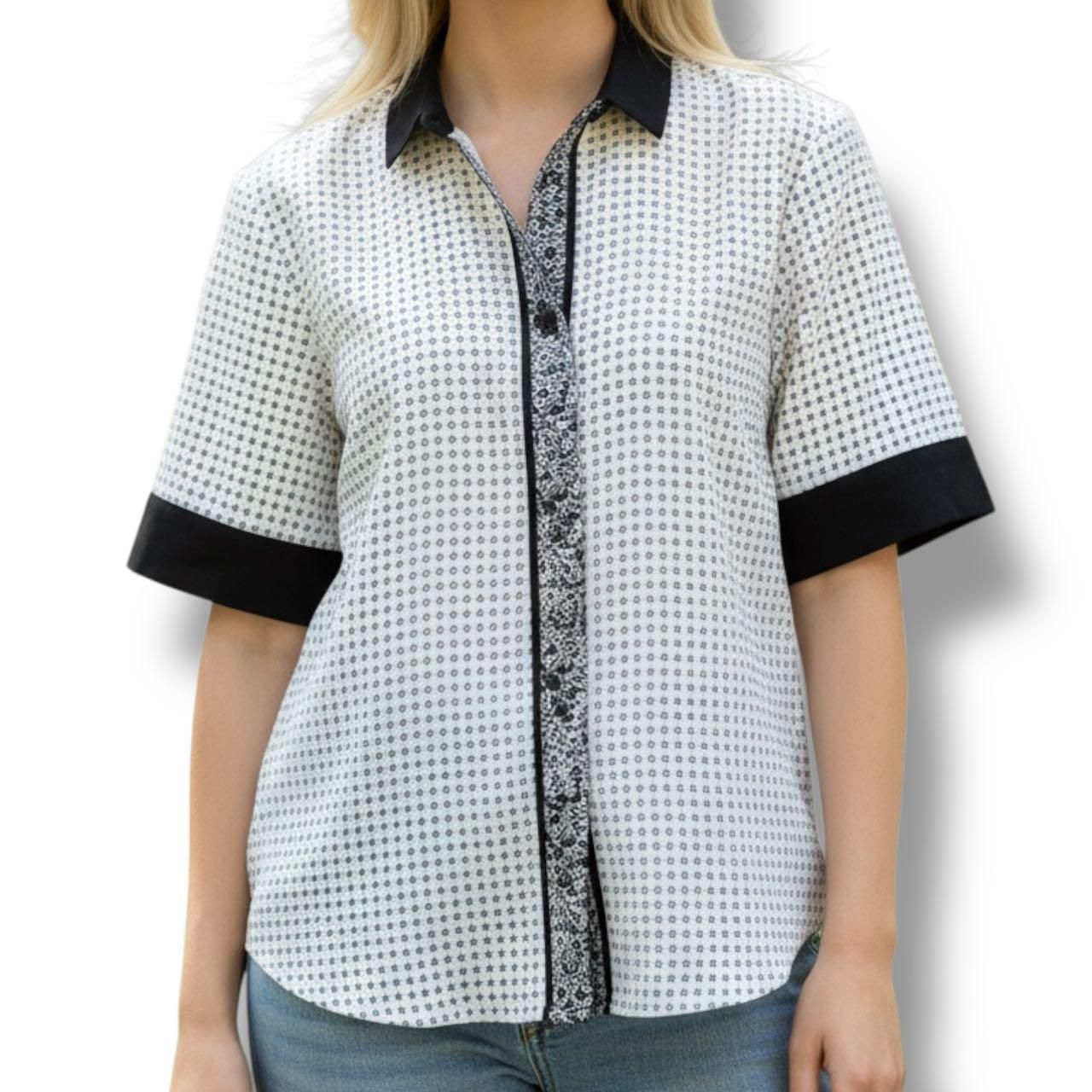 Versace Gianni Shirt All Over Pattern 38 White
