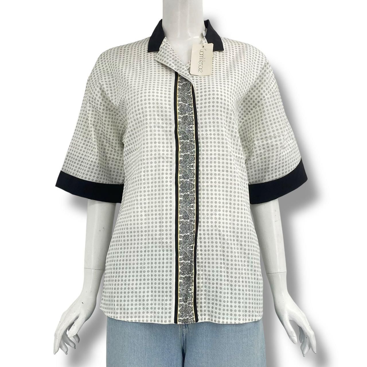 Versace Gianni Shirt All Over Pattern 38 White — view 3