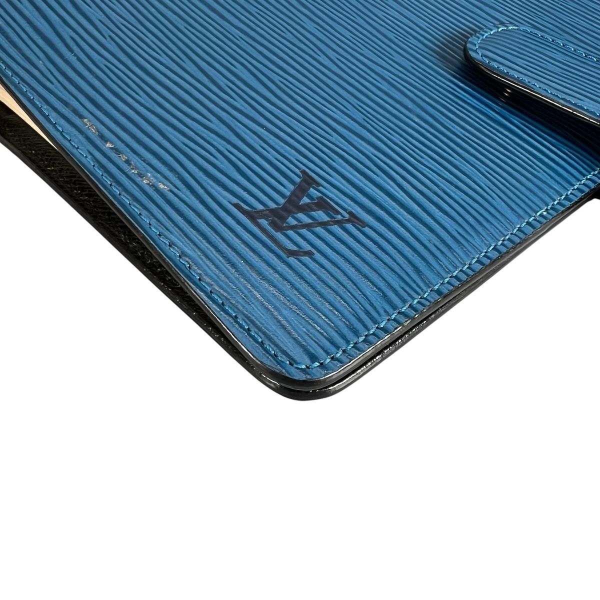 Louis Vuitton Epi Agenda Notebook Cover Toledo Blue — view 6