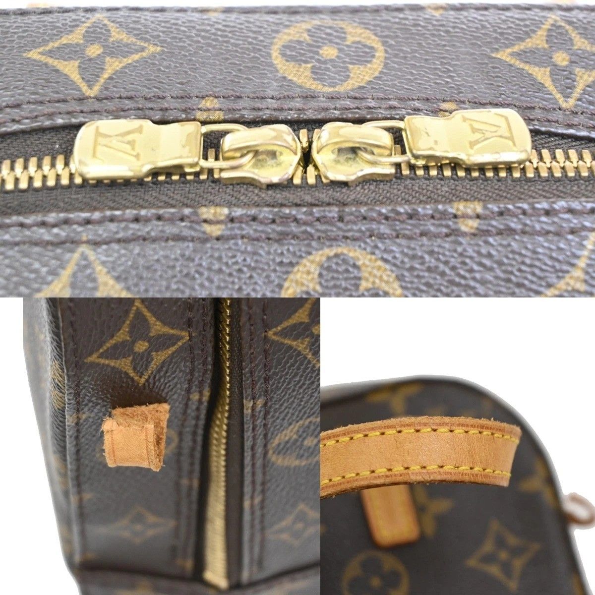 Louis Vuitton Spontini Handbag Monogram Leather — view 9