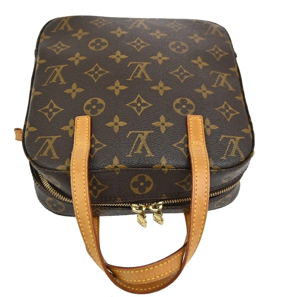 Louis Vuitton Spontini Handbag Monogram Leather — view 5