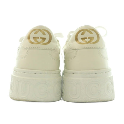 Gucci GG Embossed Sneakers Low Cut Thick Sole Leather One Color Interlocking — view 3