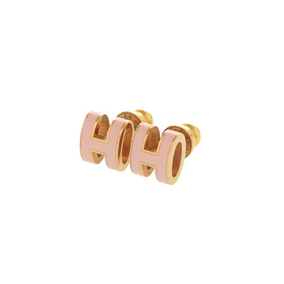 Hermes Pop Mini Pink Gold Earrings
