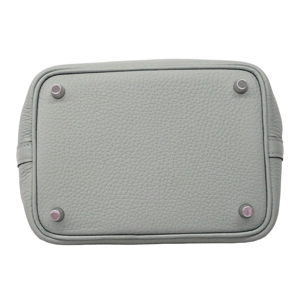 Hermes Handbag Picotin Lock PM Taurillon Clemence Blue Pale Silver — view 3