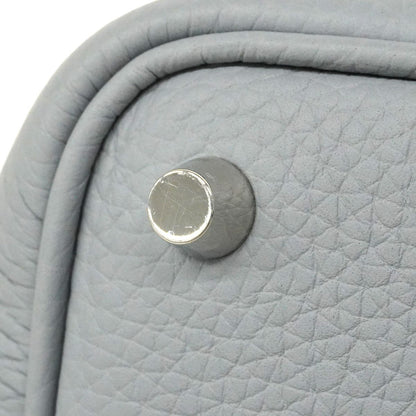 Hermes Handbag Picotin Lock PM Taurillon Clemence Blue Pale Silver — view 7