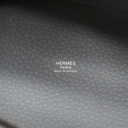 Hermes Handbag Picotin Lock PM Taurillon Clemence Blue Pale Silver — view 5