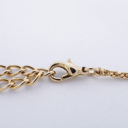 Dior Necklace CD Logo Gold Plated Rhinestone — view 4