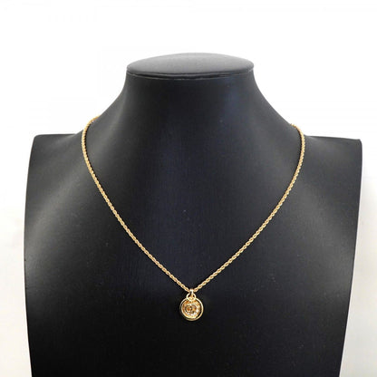 Dior Necklace CD Logo Gold Plated Rhinestone — view 7