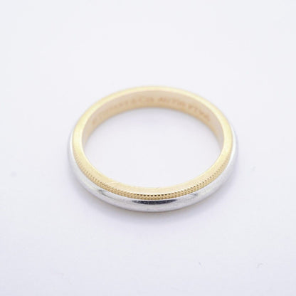 Tiffany & Co Ring Mil Gray 18k Yellow Gold Platinum — view 3