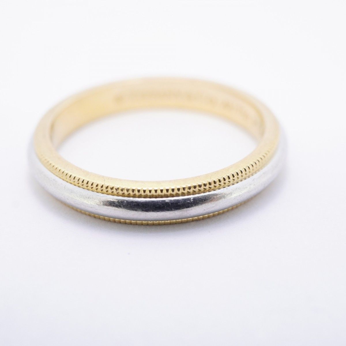Tiffany & Co Ring Mil Gray 18k Yellow Gold Platinum — view 8