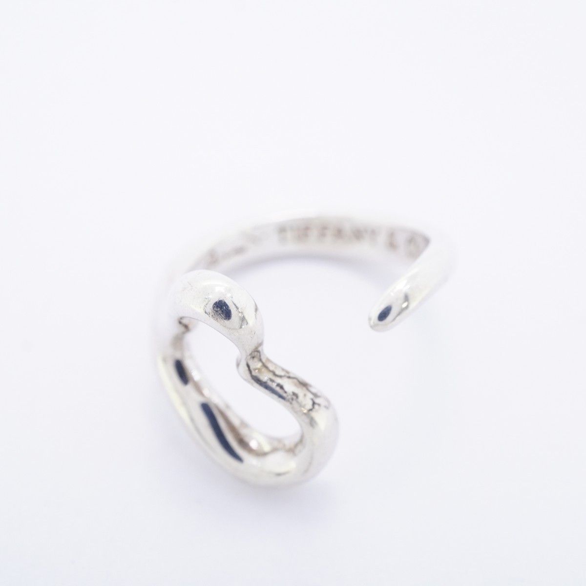 Tiffany & Co Ring Open Heart 925 Sterling Silver — view 3