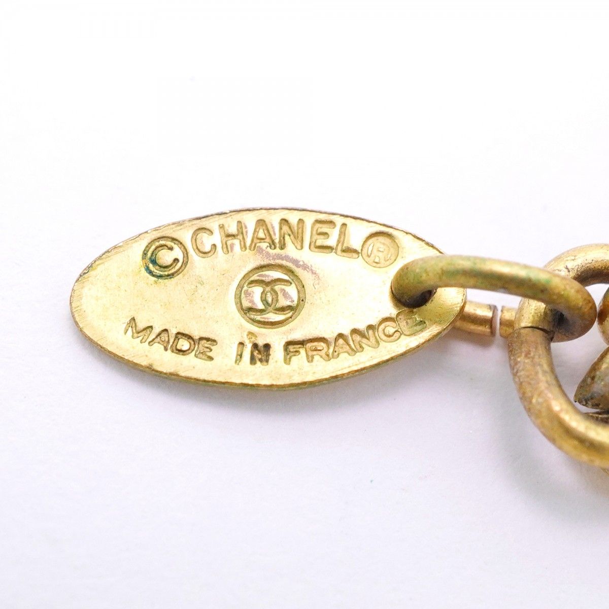 Chanel Necklace Vintage CC Logo Round — view 5