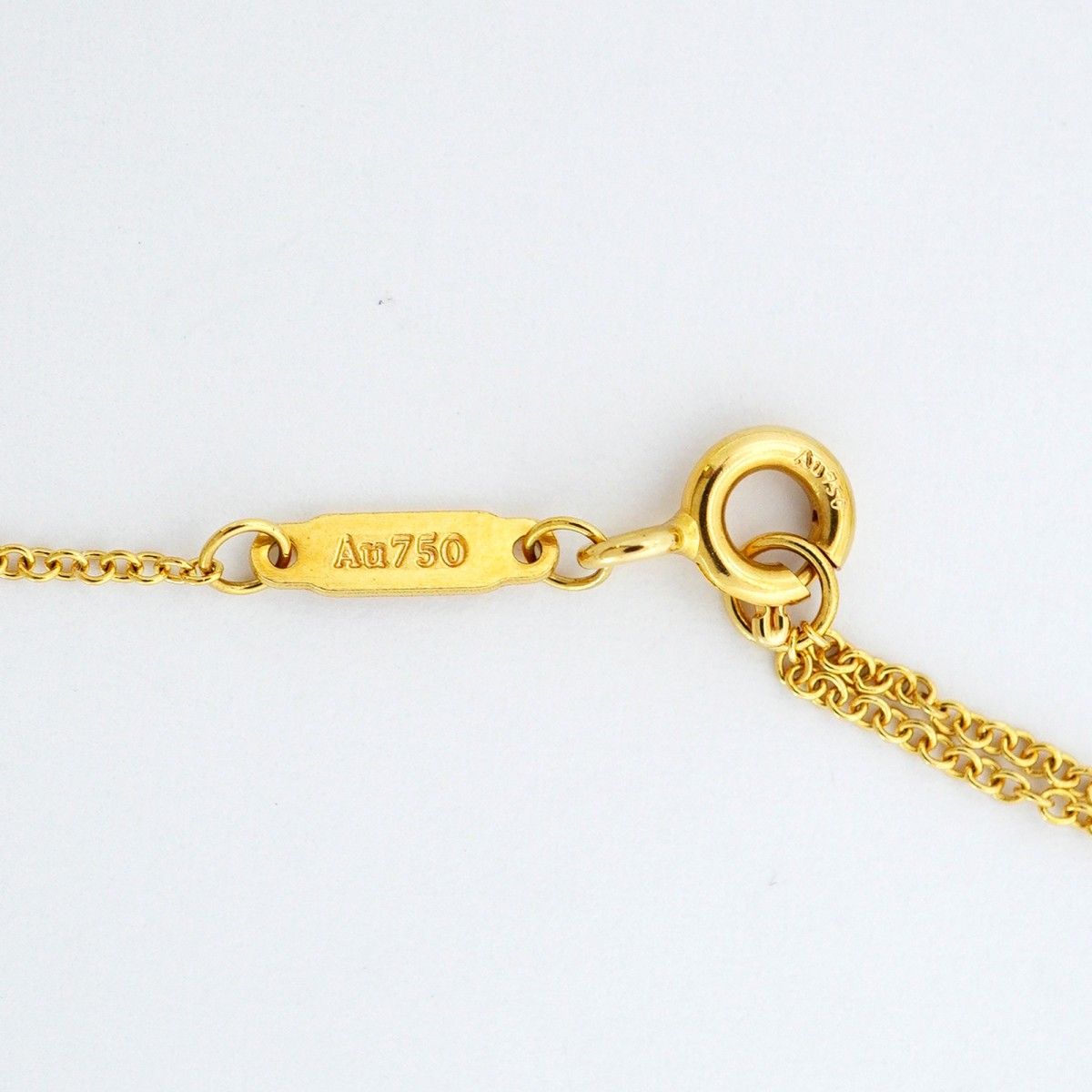 Tiffany & Co Necklace T Smile Mini 18k Yellow Gold Diamond — view 5