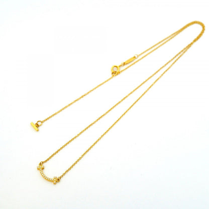 Tiffany & Co Necklace T Smile Mini 18k Yellow Gold Diamond — view 3