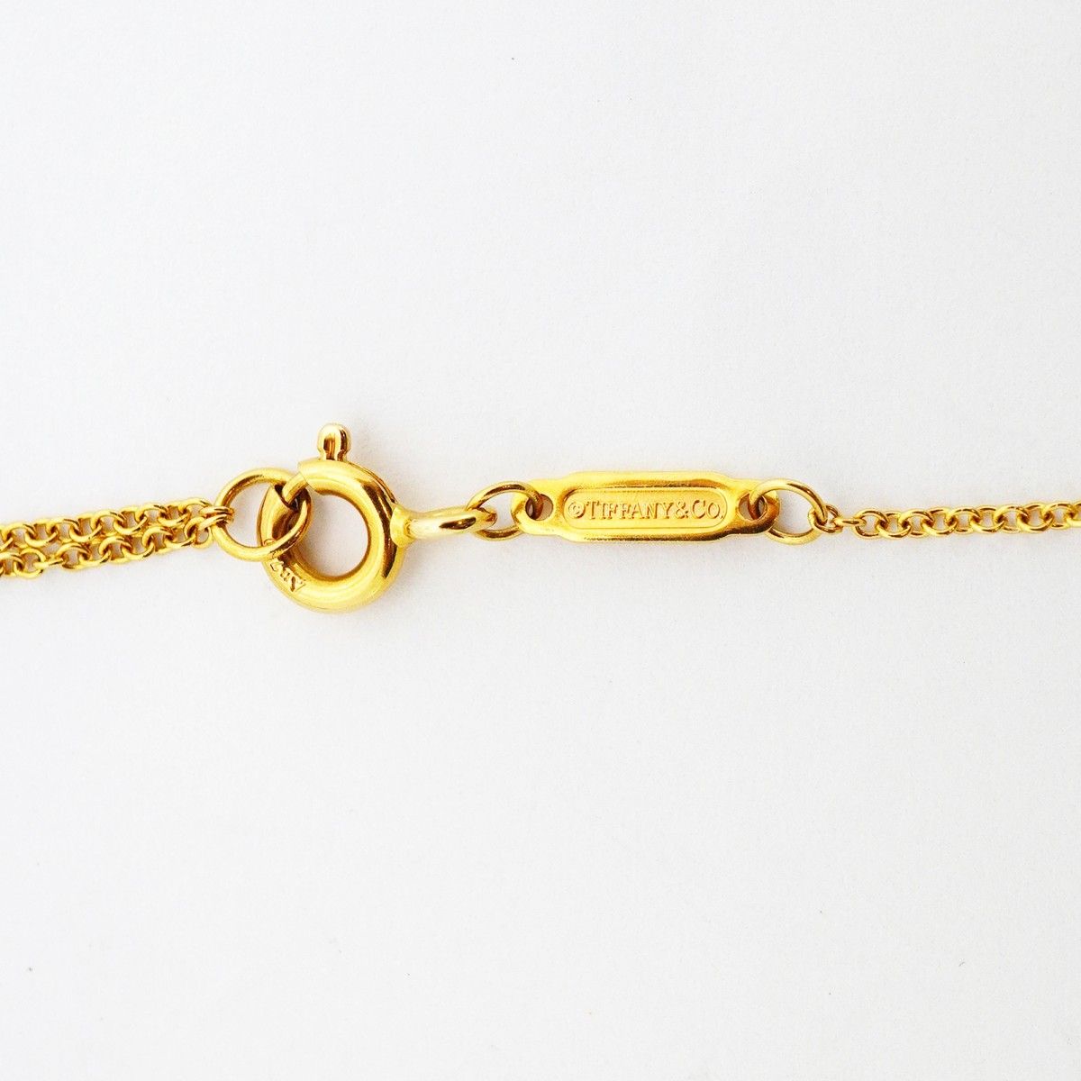 Tiffany & Co Necklace T Smile Mini 18k Yellow Gold Diamond — view 4