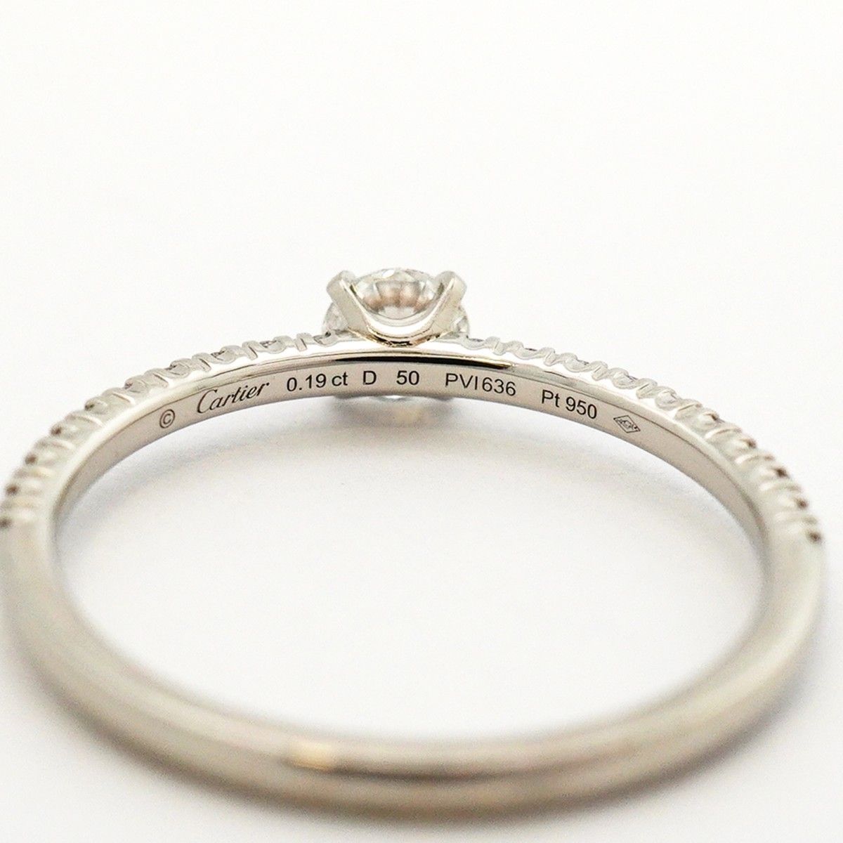 Cartier Ring Etain Cerdoux Platinum Diamond — view 4