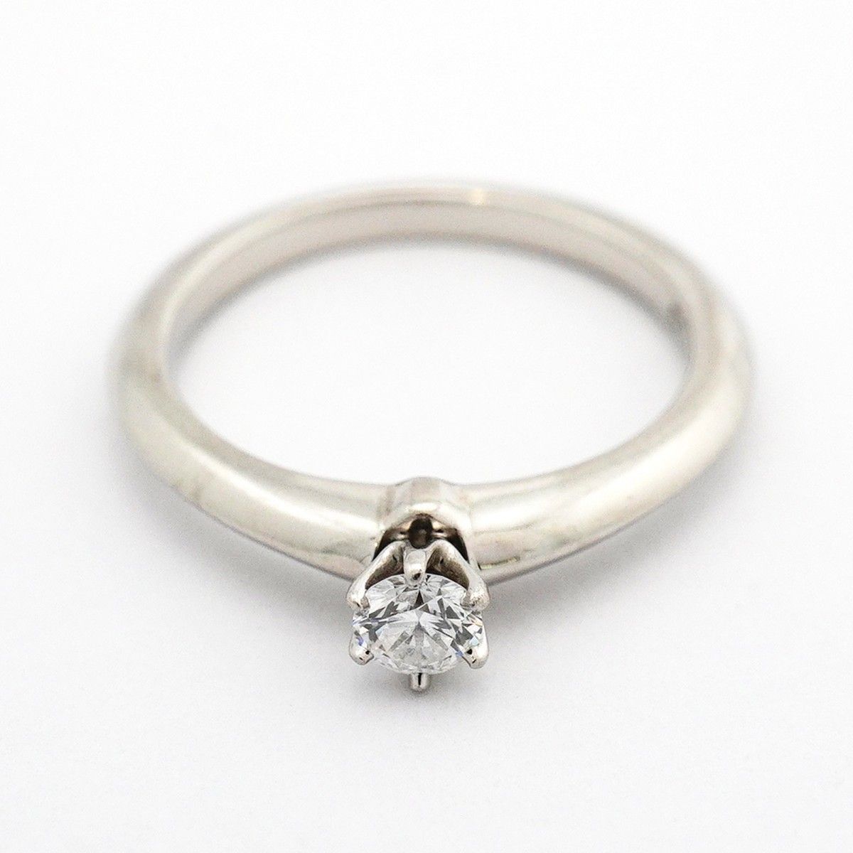Tiffany & Co Ring Solitaire Platinum Diamond — view 3