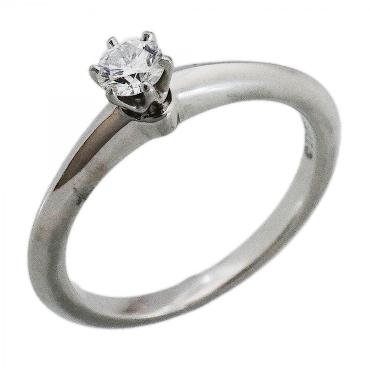 Tiffany & Co Ring Solitaire Platinum Diamond