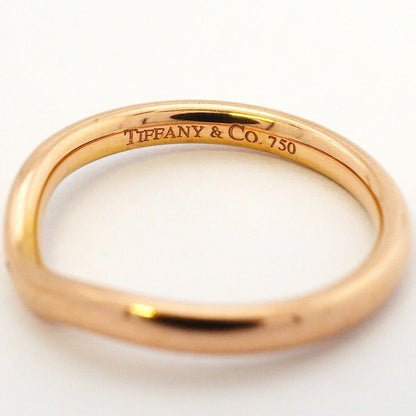 Tiffany & Co Ring Curved Band 18k Pink Gold Diamond — view 4