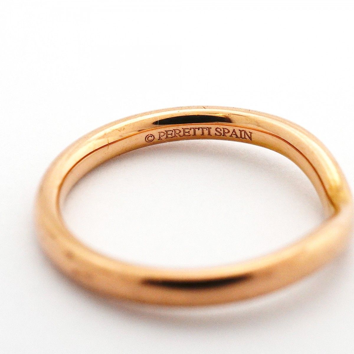 Tiffany & Co Ring Curved Band 18k Pink Gold Diamond — view 5