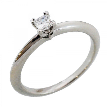 Tiffany & Co Ring Solitaire Square Cut Platinum Diamond