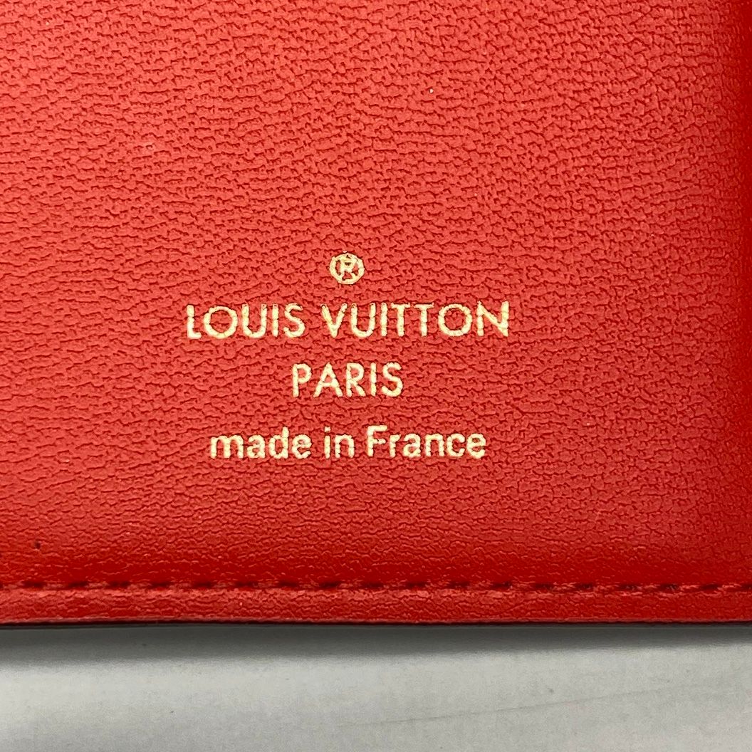 Louis Vuitton Trifold Wallet Monogram Portefeuille Flower Compact Coquelicot — view 4