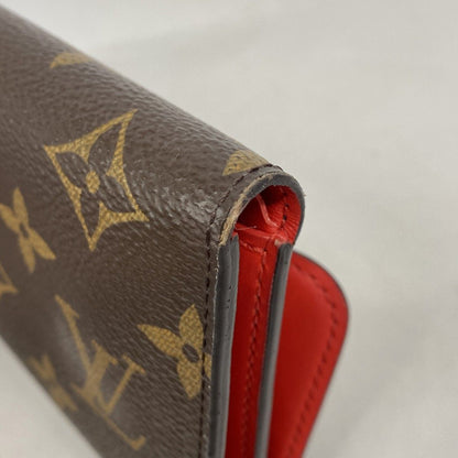 Louis Vuitton Trifold Wallet Monogram Portefeuille Flower Compact Coquelicot — view 5