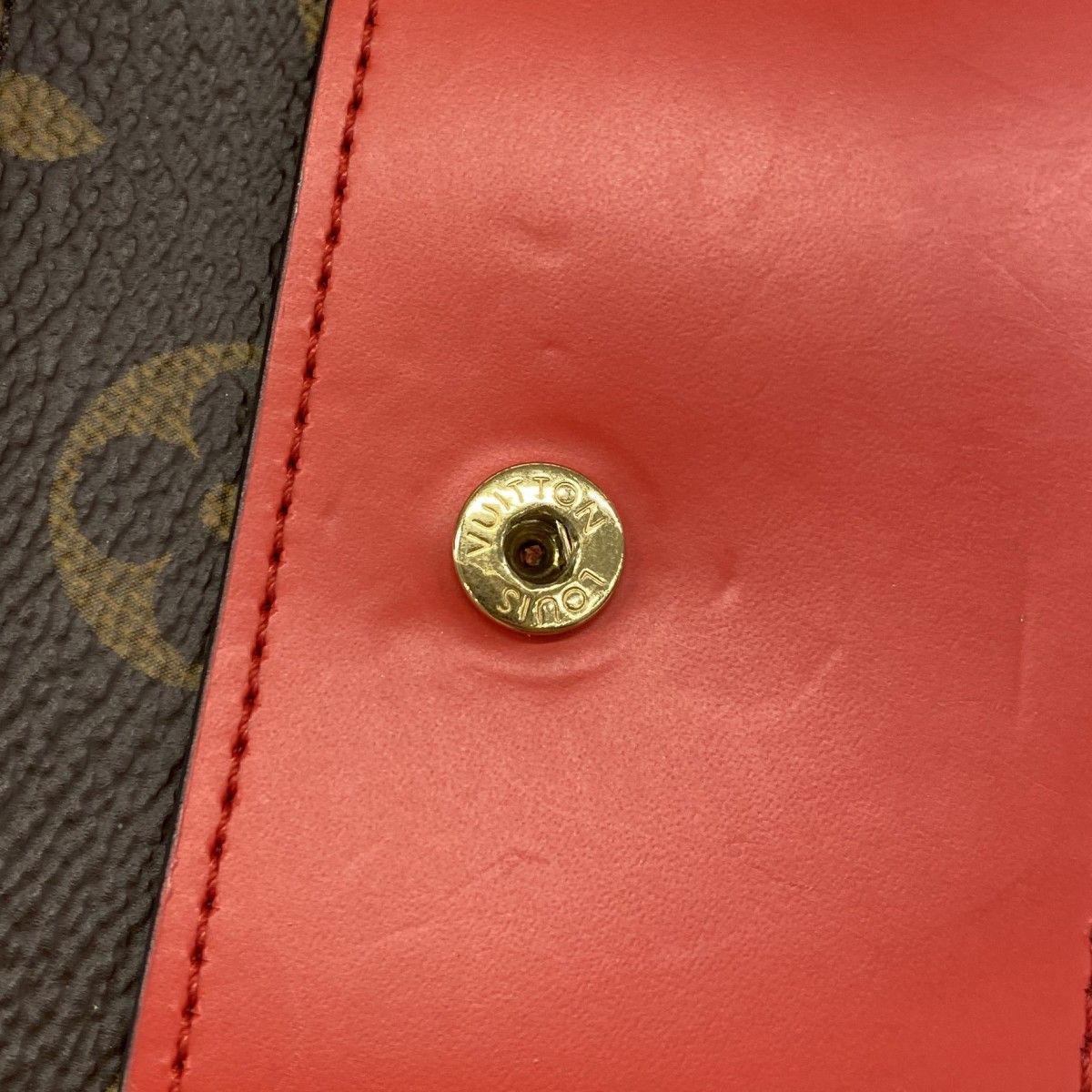 Louis Vuitton Trifold Wallet Monogram Portefeuille Flower Compact Coquelicot — view 9